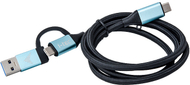 I-tec кабел, USB-C до USB-C, USB 3.0 адаптер, 4K / 60Hz, 1m, црна