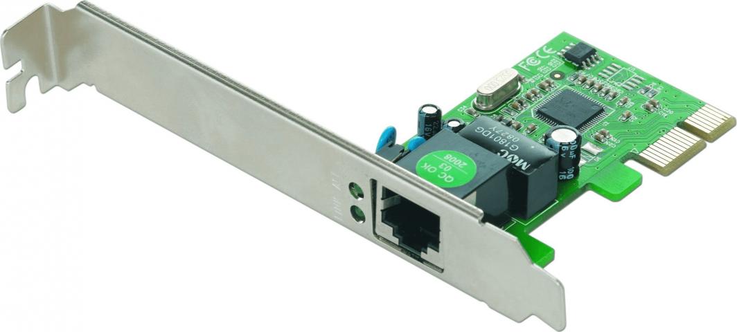 Kartë rrjeti Gembird NIC-GX1, PCI-Express, Gigabit Ethernet, e zezë