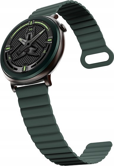 Smartwatch HiFuture Aurora HSSW11DG, 1.43" AMOLED, IP68, jeshile