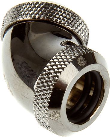 Përshtatës këndor për ftohje uji Bitspower BP-BSE60DML, 12mm, 60°, i zi shkëlqyes