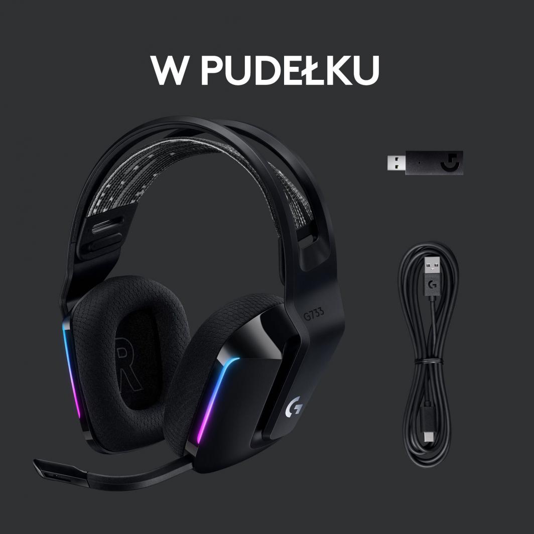 Kufje GLogitech G733 Lightspeed (981-000864), të zeza