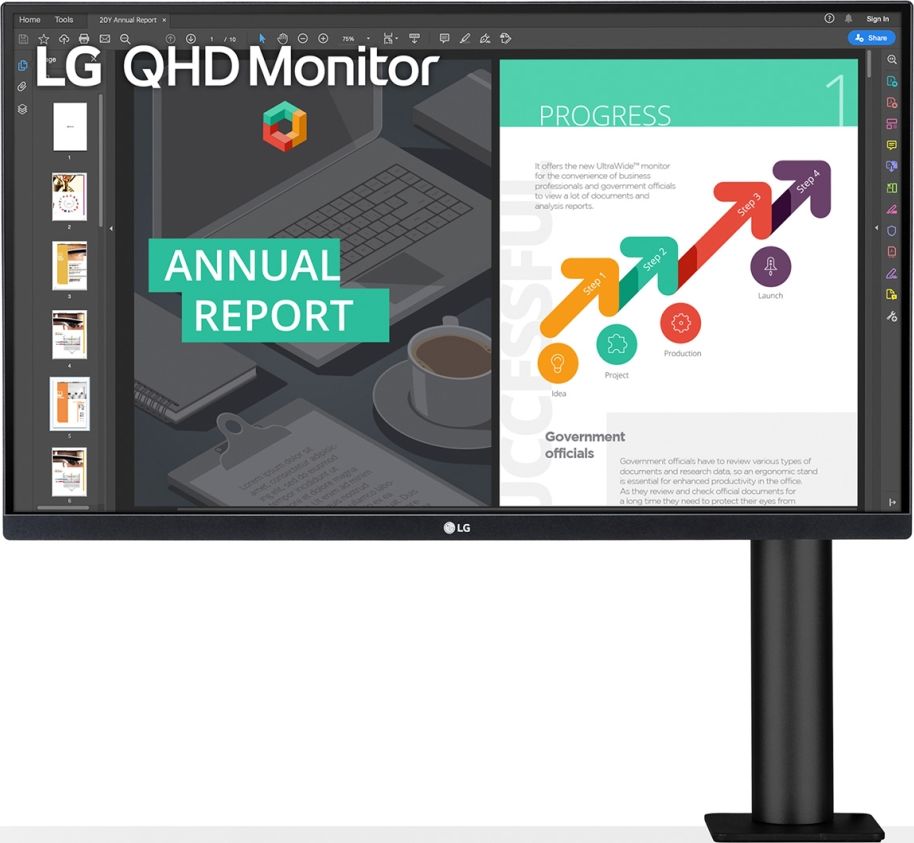 Monitor LG Ergo 27QN880-B, i zi