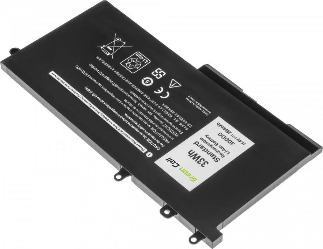 Bateri laptopi Green Cell 3DDDG 3S1P, 2900mAh, 11.4V, e zezë
