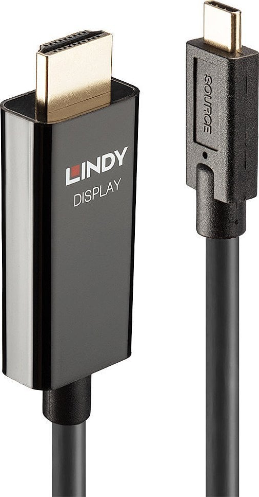 Kabllo adapter USB Type C në HDMI, 4K 60Hz HDR, 5m, e zezë