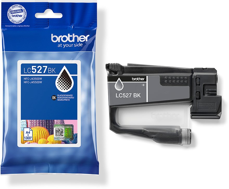Patron boje Brother LC527BK, origjinal, 1300 faqe, i zi