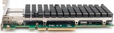 Kartë rrjeti Digitus 10Gbps, 2 porta RJ45, Intel X540, e zezë