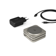 Mbajtës karikues Epico UltraBase Qi2 3në1 Fold Alu Mag+ Wireless EF55