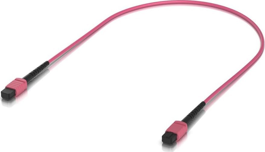 Kabllo optike Ubiquiti UACC-OFC-MA-MPMP-0.5M-10, 0.5m, MPO-12 OM4, rozë