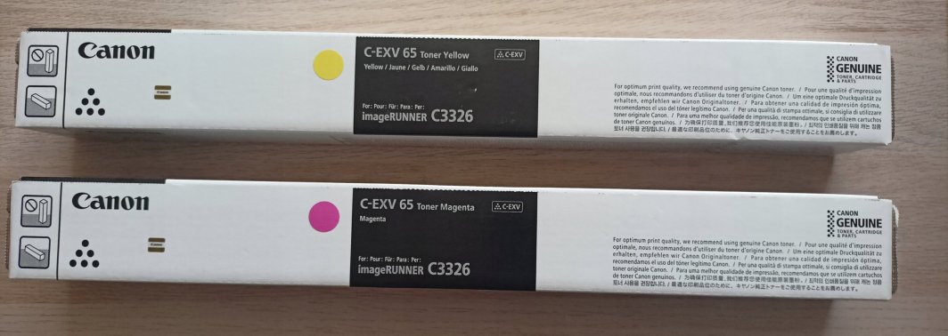 Toner Canon C EXV 65, origjinal, i verdhë