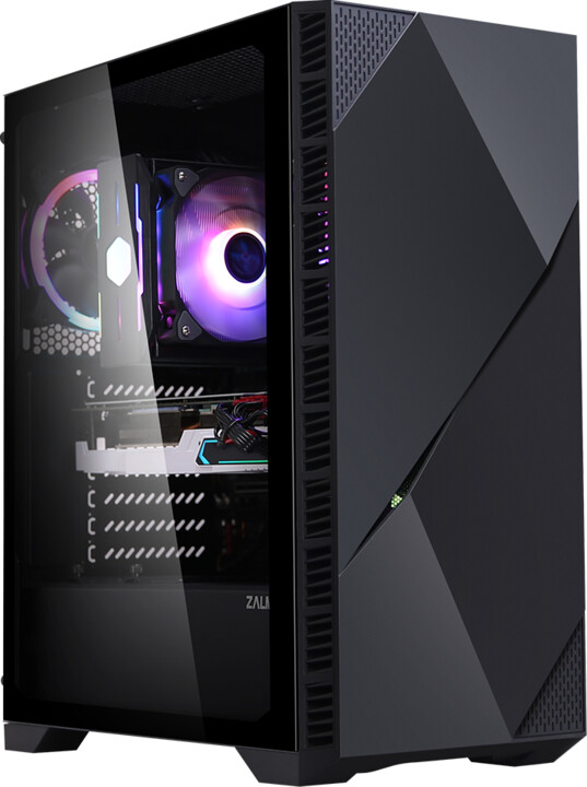 Куќиште за компјутер Zalman Z3 ICEBERG BLACK, ARGB