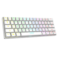 Tastierë Mekanike  Rampage Atom KB‑RX63 B – E Bardhë