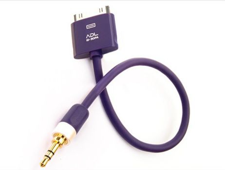 Kabllo audio Furutech ADL iD-30P, Apple 30-pin në 3.5mm, 0.1m, vjollcë