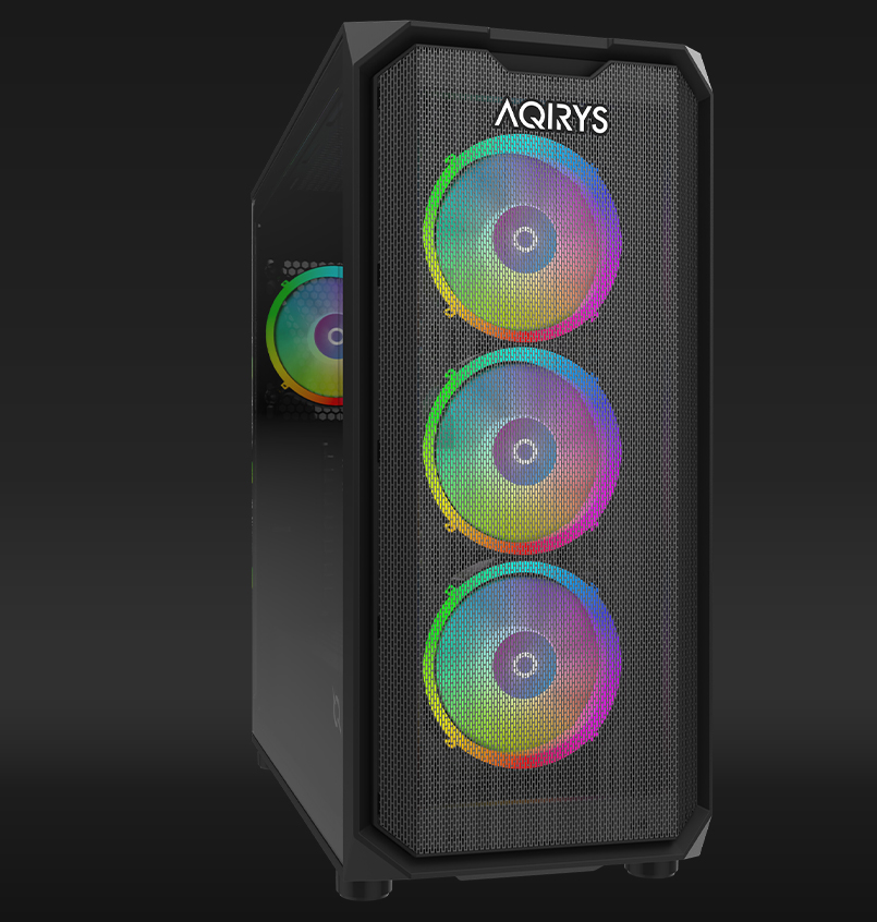 Kuti kompjuterike gaming WEZEN Pro, ATX, 4x 120mm RGB, e zezë
