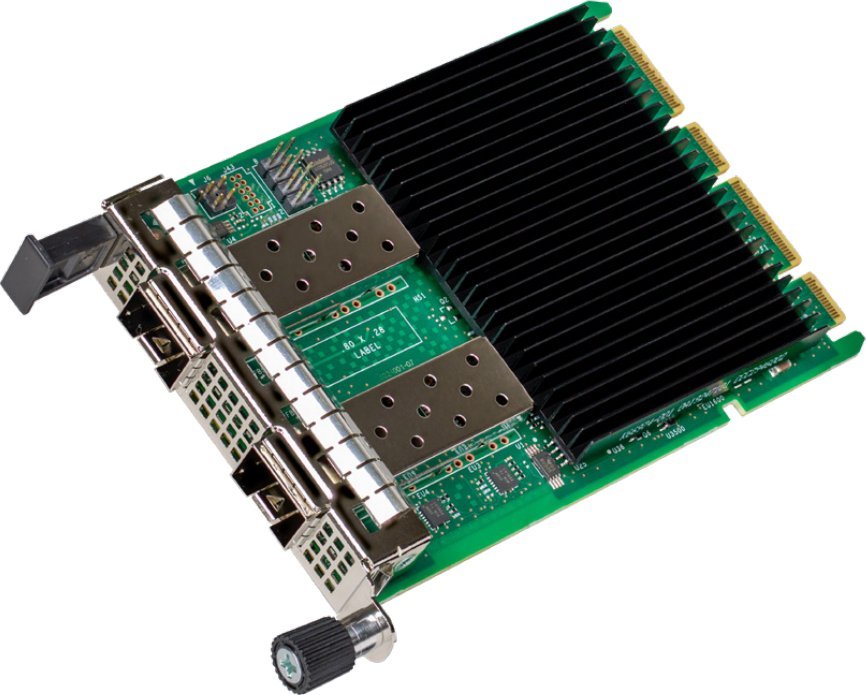 Adapter rrjeti Intel E810 XXVDA2, OCP 3.0, 25GbE, me fibër optike