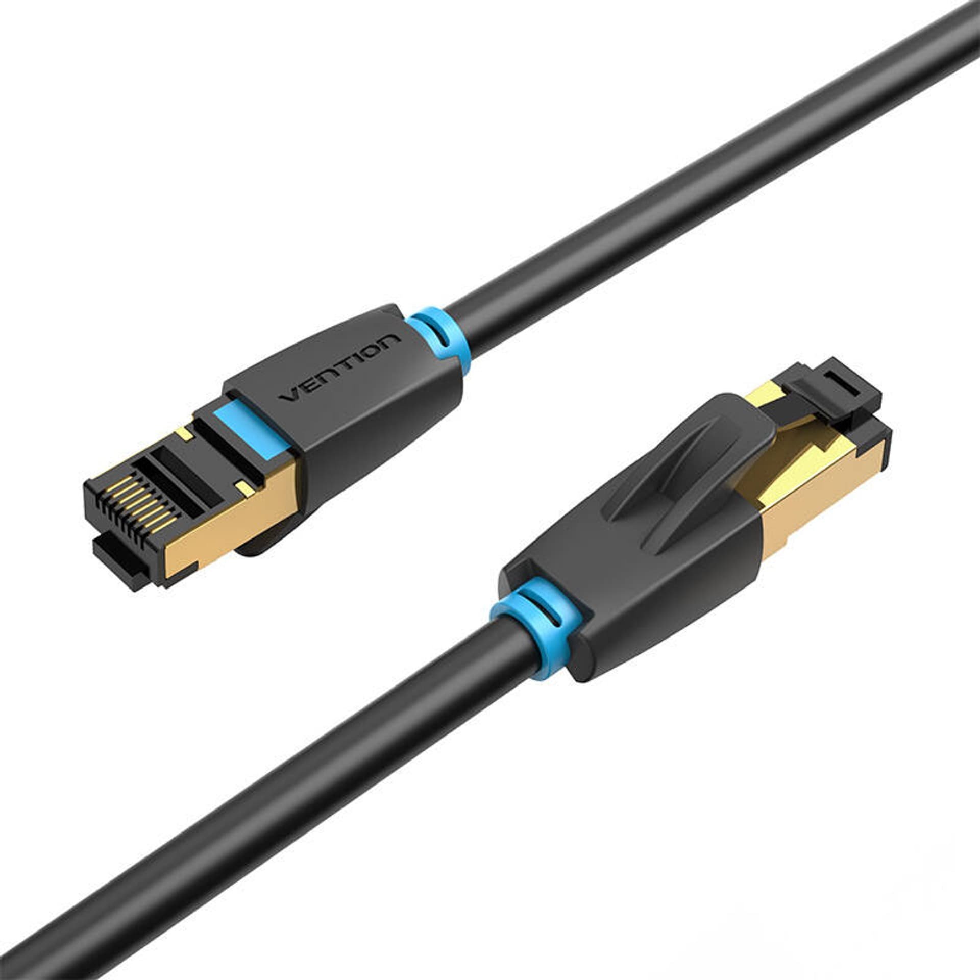 Kabllo rrjeti Vention CAT8 RJ45, 40Gbps, 2000MHz, e zezë
