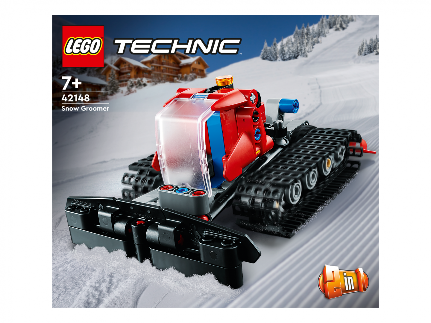 Lodër ndërtuese Lego Technic Snowplough 42148, set 2 në 1, për fëmijë 7+, shumëngjyrëshe