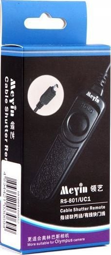 Кабел за далечинско управување со блендата Meyin RM-UC1, за Olympus, 70 cm, црн