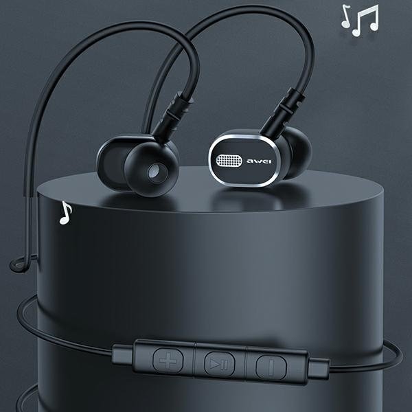 Kufje stereo Awei TC-6, me kabllo, USB-C, të zeza
