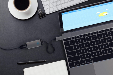 Përshtatës Satechi Aluminium USB-C - Ethernet, i hirtë
