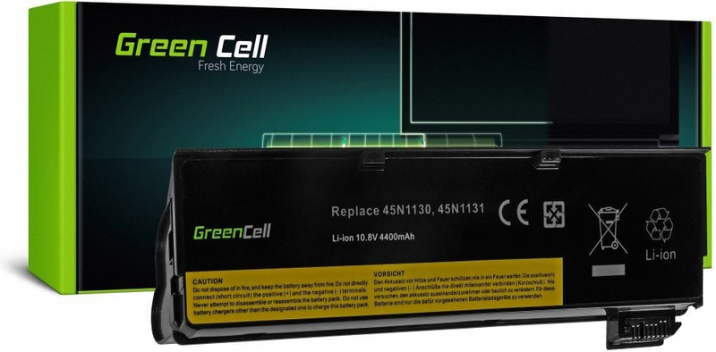 Bateri laptopi Green Cell për Lenovo ThinkPad L450 T440 T450 X240 X250, LE57V2, e zezë