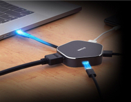 Docking station USB C D Link DUB M420, 4 ne 1, HDMI 4K, Power Delivery 60W, gri