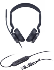 Слушалки Yealink UH46 Dual Teams, USB A C, со микрофон, црни