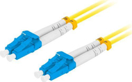 Оптички патч кабел Ланберг SM LC UPC LC UPC, дуплекс, 2m, жолт