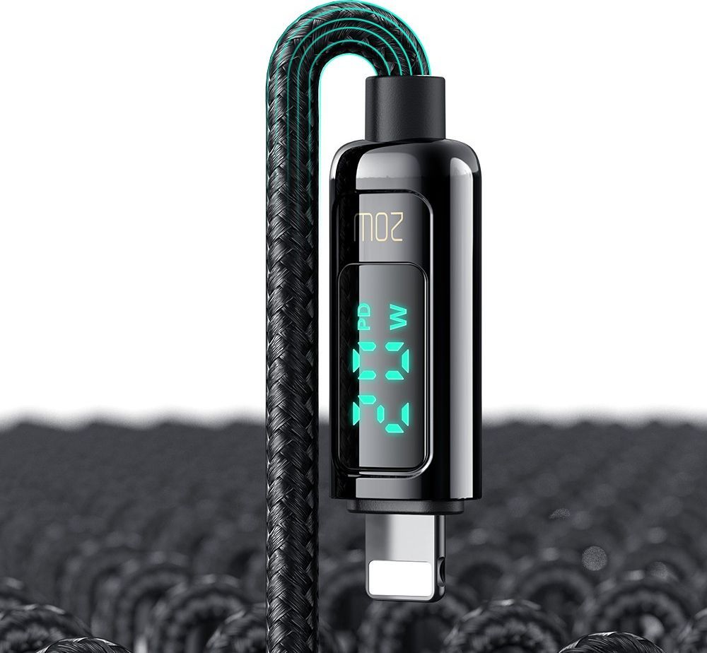 Kabllo karikues USB C në Lightning Mcdodo CA-8810, 1.2m, 36W, i zi