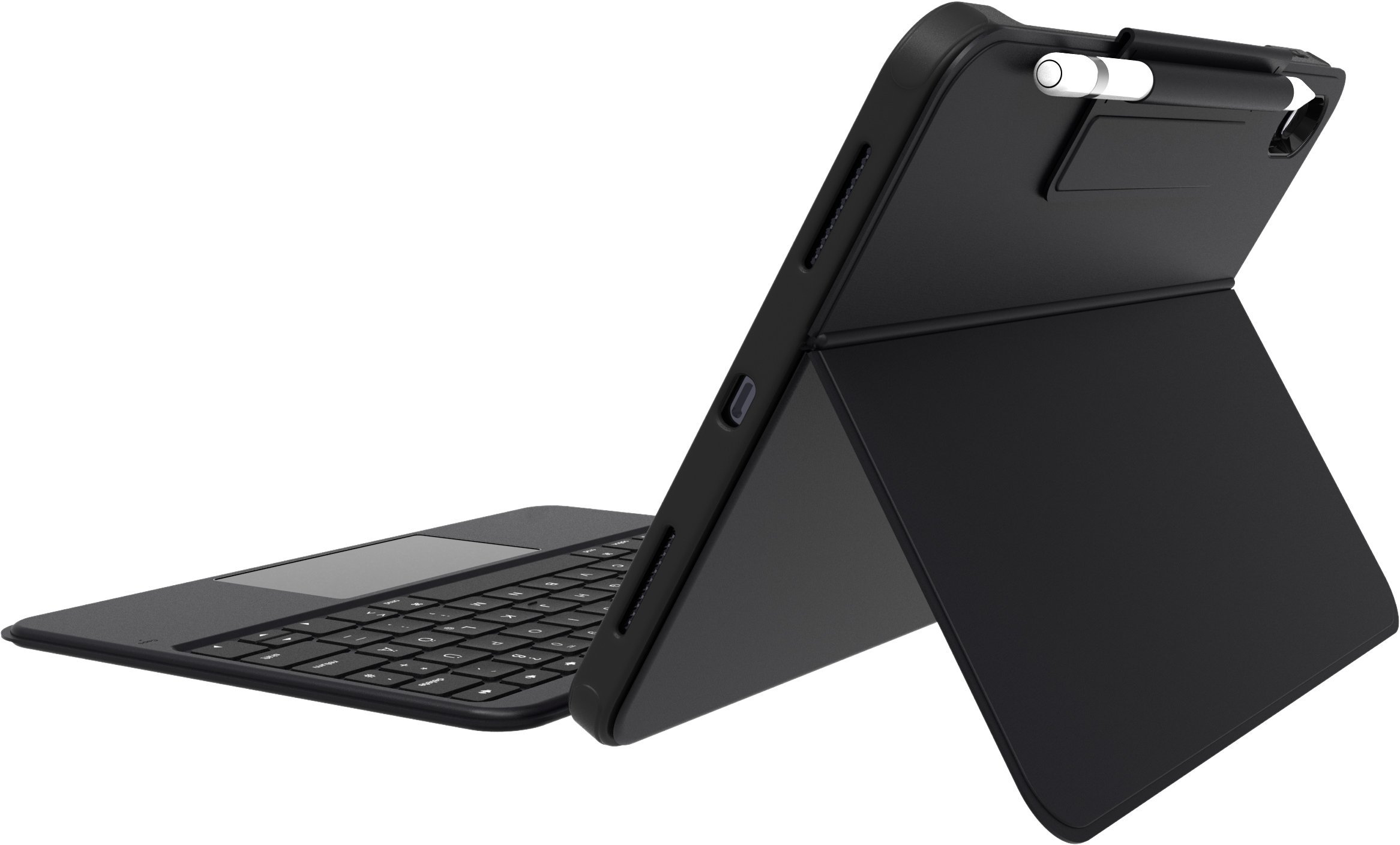 Tastierë me kopertinë Deqster Smart Combo Touch për iPad 10.9", Apple Smart Connector, layout gjerman QWERTZ, e zezë
