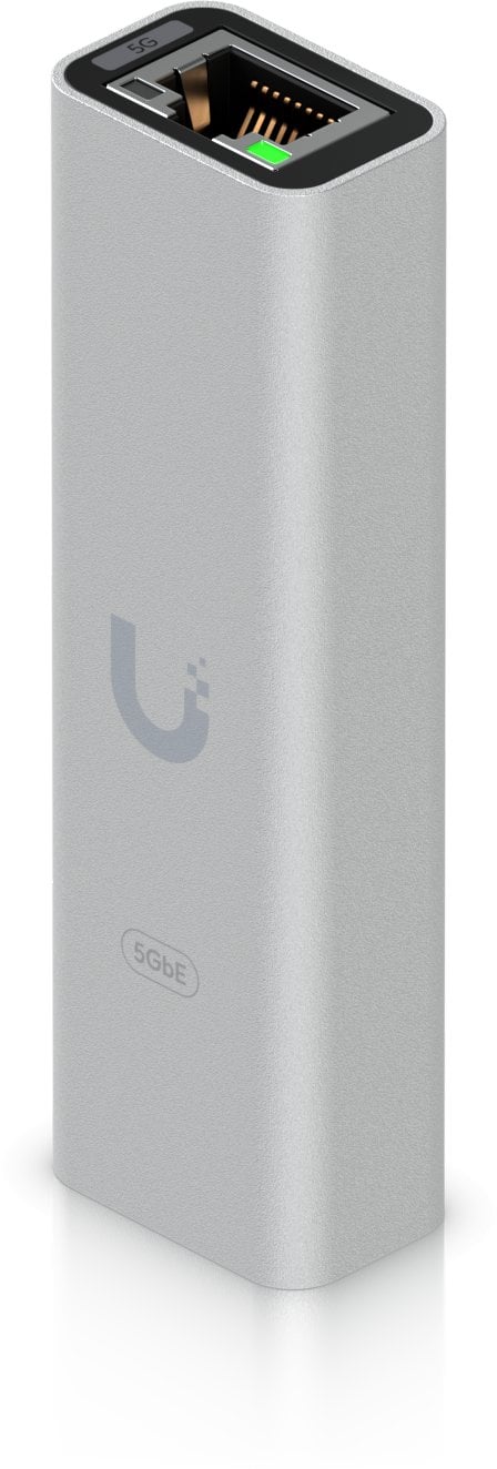 Adapter rrjeti Ubiquiti UACC-ADAPTER-RJ45-USBC-5GE, USB Type-C, 5GbE, gri