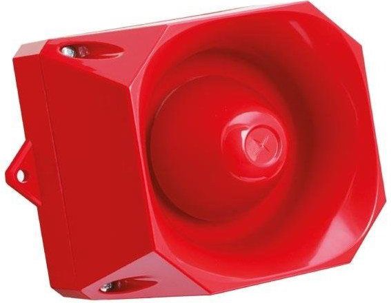 Pajisje akustike sinjalizuese Eaton Asserta AS/M/S/9-60V/R, 108 dB, IP66, e kuqe