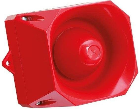 Pajisje akustike sinjalizuese Eaton Asserta AS/M/S/9-60V/R, 108 dB, IP66, e kuqe