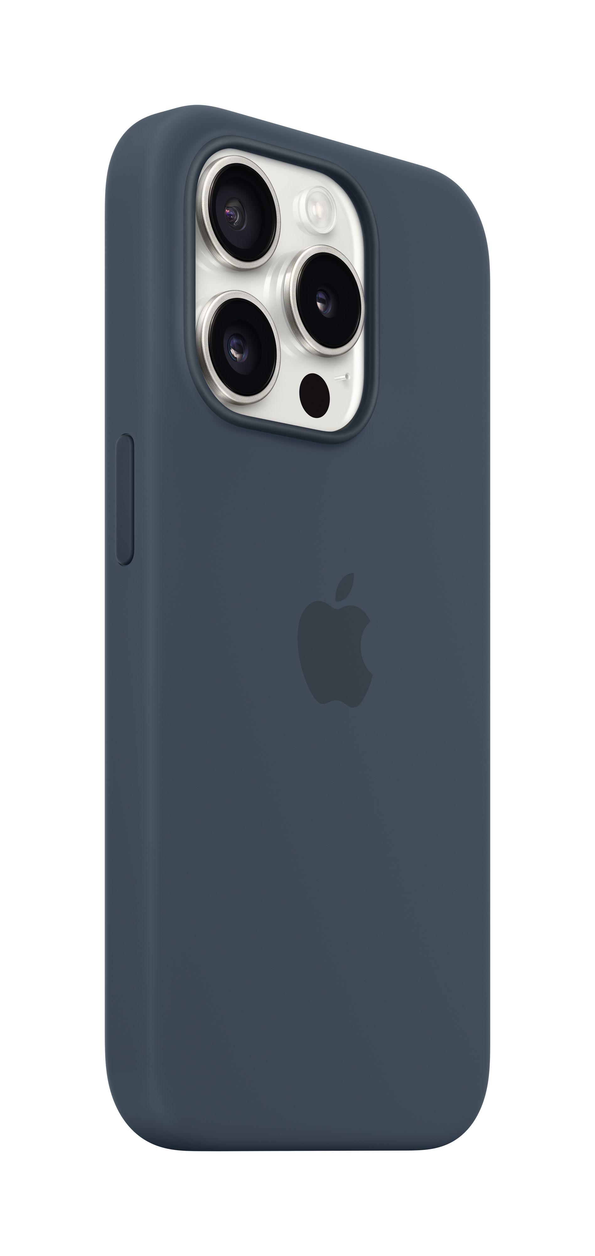 Apple iPhone 15 Pro Silicone Case me MagSafe, Storm Blue