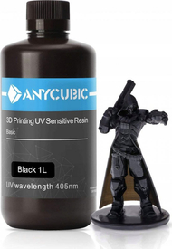 Резина UV 3D Anycubic Standard Basic, 1L 1kg, 405nm, црна