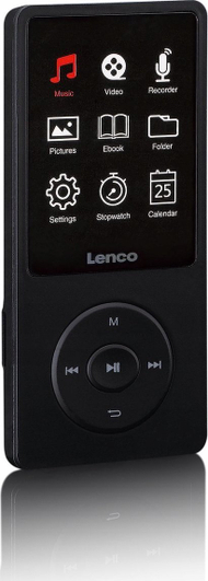 MP4 player Lenco Xemio-669BK, ekran i madh, 8GB, gri