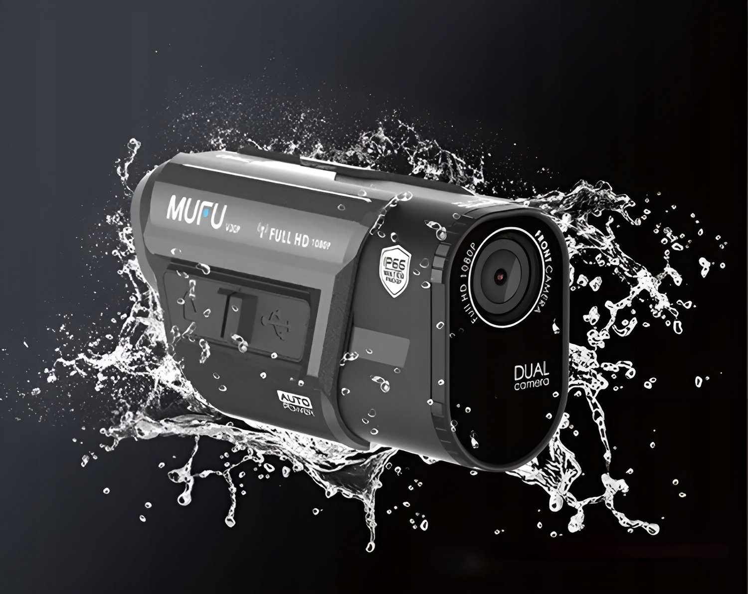 Kamerë për motoçikletë MUFU Motocam V30P, Full HD, dy lente, rezistente ndaj ujit