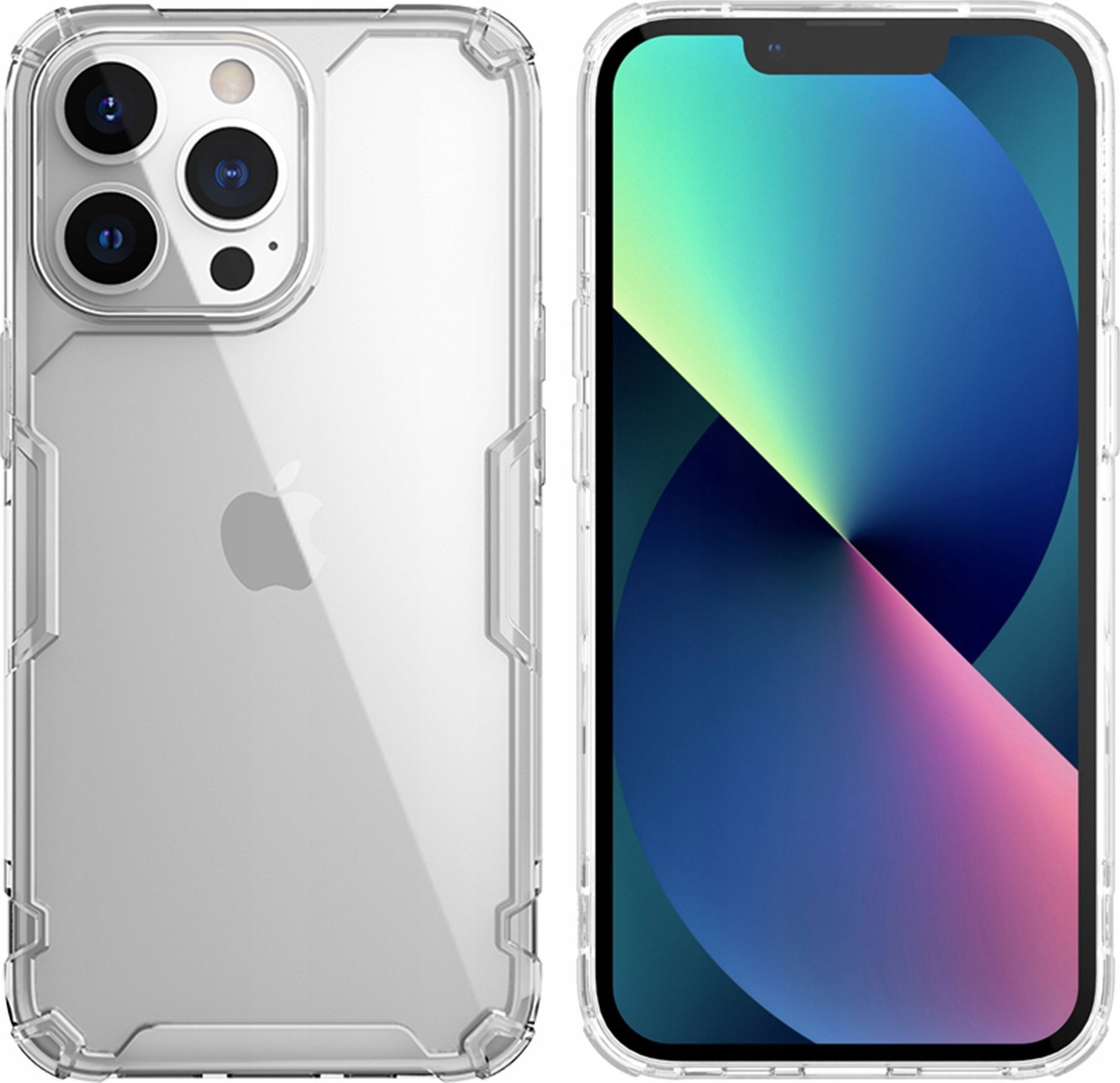 Mbrojtëse telefoni Nillkin Nature Pro për Apple iPhone 14 Pro, TPU dhe polikarbonat, transparente