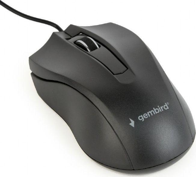 Maus Gembird MUS-3B-01, me kabllo, USB, i zi