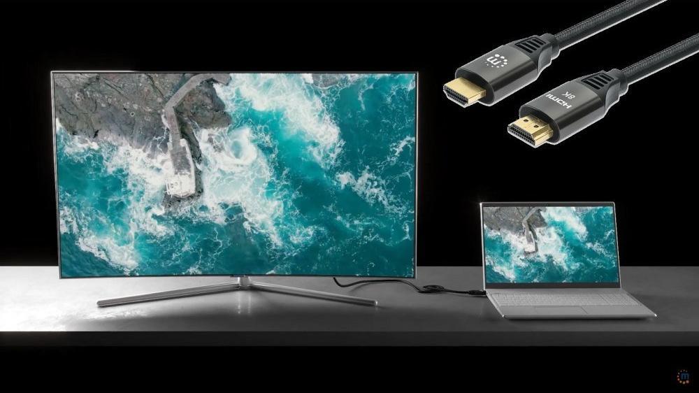 Kabllo HDMI Manhattan 355957, 3m, 8K, e zezë