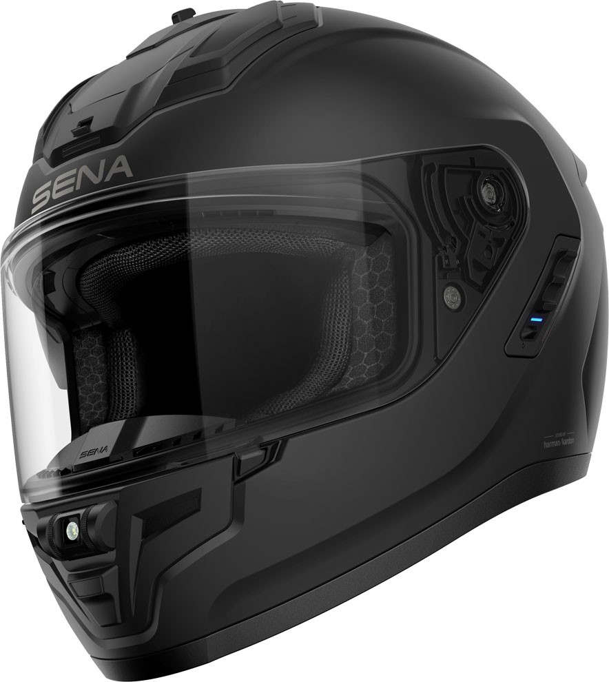 Helmë moto Sena Phantom Full Face, me Bluetooth, madhësia M, e zezë mat