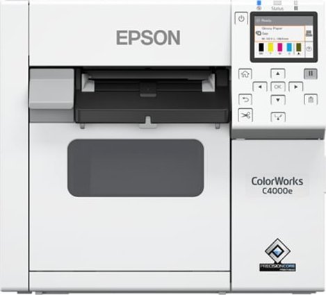 Printer etiketa Epson ColorWorks CW-C4000e BK, inkjet, 1200 x 1200 DPI, me kabllo