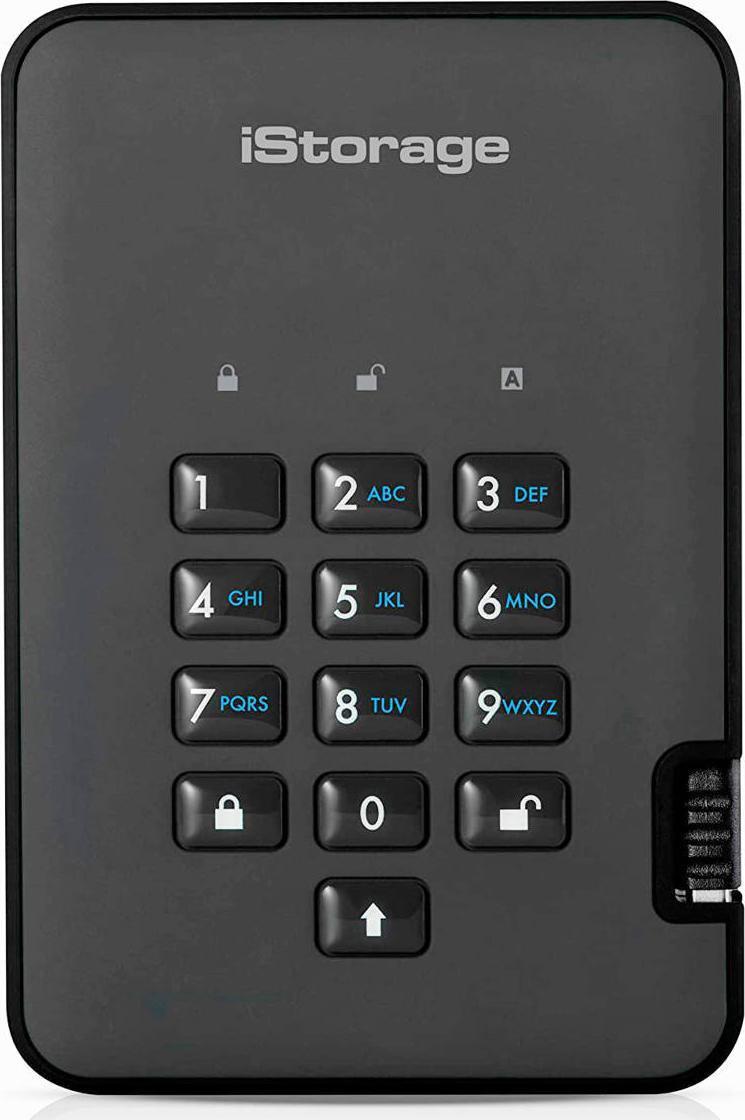 Hard disk i jashtëm iStorage DiskAshur PRO2, 2TB, USB 3.2, i zi