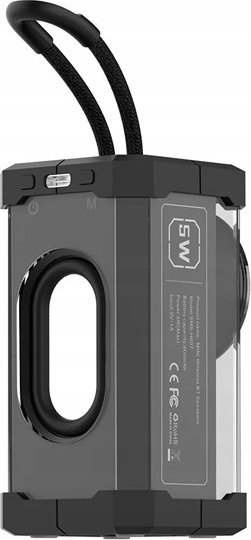 Altoparlant Bluetooth Somostel H607, stereo pairing, transparent