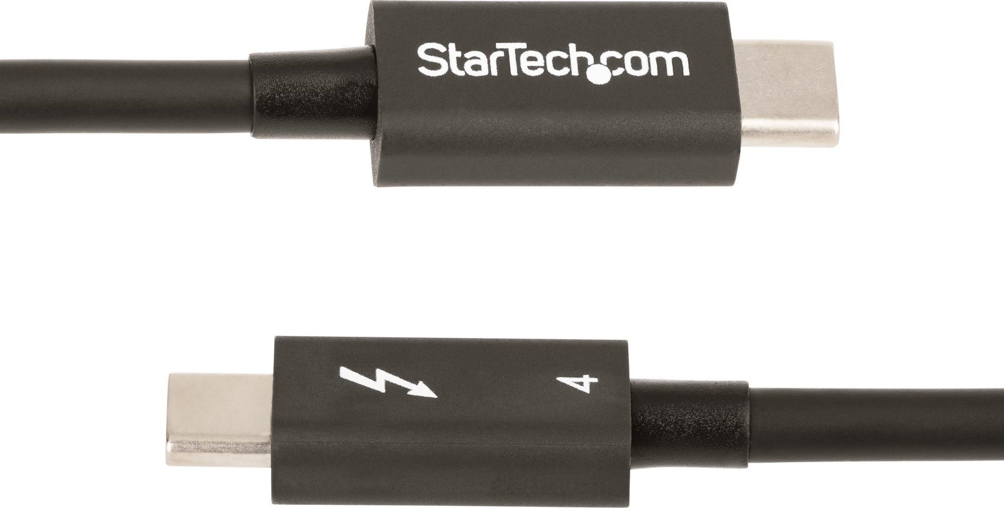 Kabllo Thunderbolt StarTech.com TBT4, 1m, 40Gbps, 100W PD, e zezë
