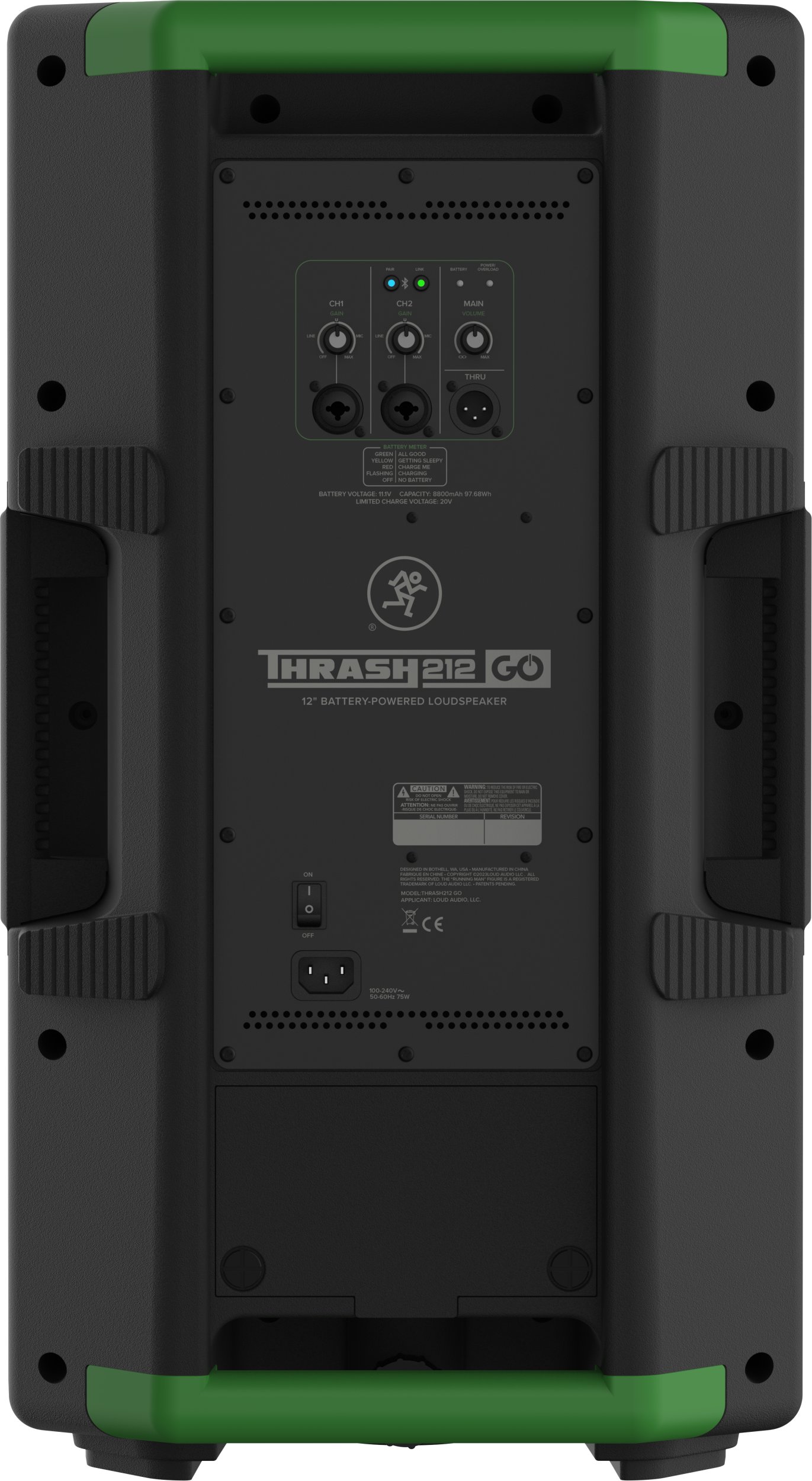 Kfolle aktive Mackie Thrash 212, 12", 1300W, e zezë