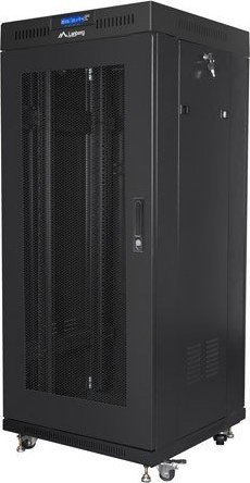 Kabinet rrjeti Lanberg 19" 27U, 600x600 mm, me rrota, i zi