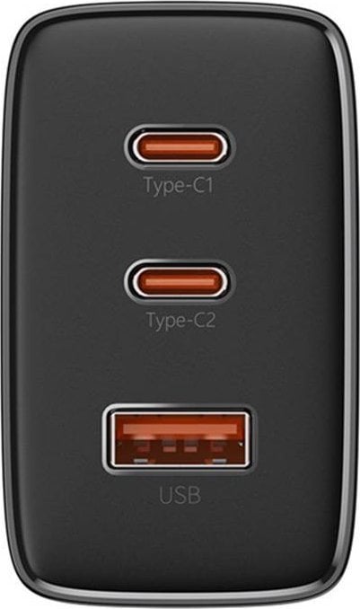 Полнач за ѕид Baseus OS-Cube Pro 65W, 2x USB-C 1x USB-A, црн