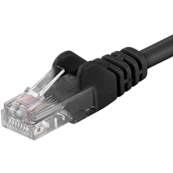 Kabllo PremiumCord Patch UTP, CAT6, 3m, e zezë