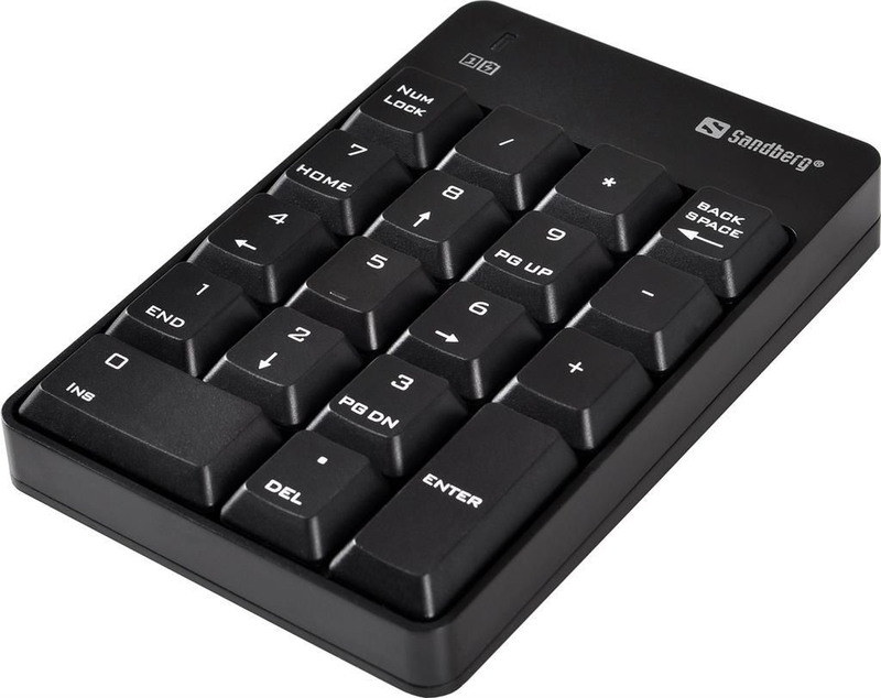 Tastierë Sandberg Keypad, numerike, wireless, US, e zezë
