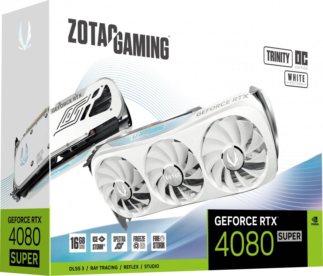 Kartelë grafike Zotac Gaming GeForce RTX 4080 SUPER Trinity OC White 16GB GDDR6X